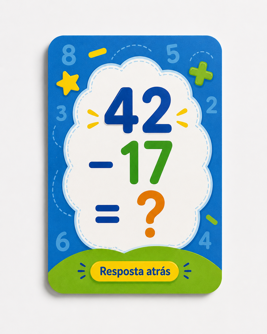 Exemplo de carta de subtração 1