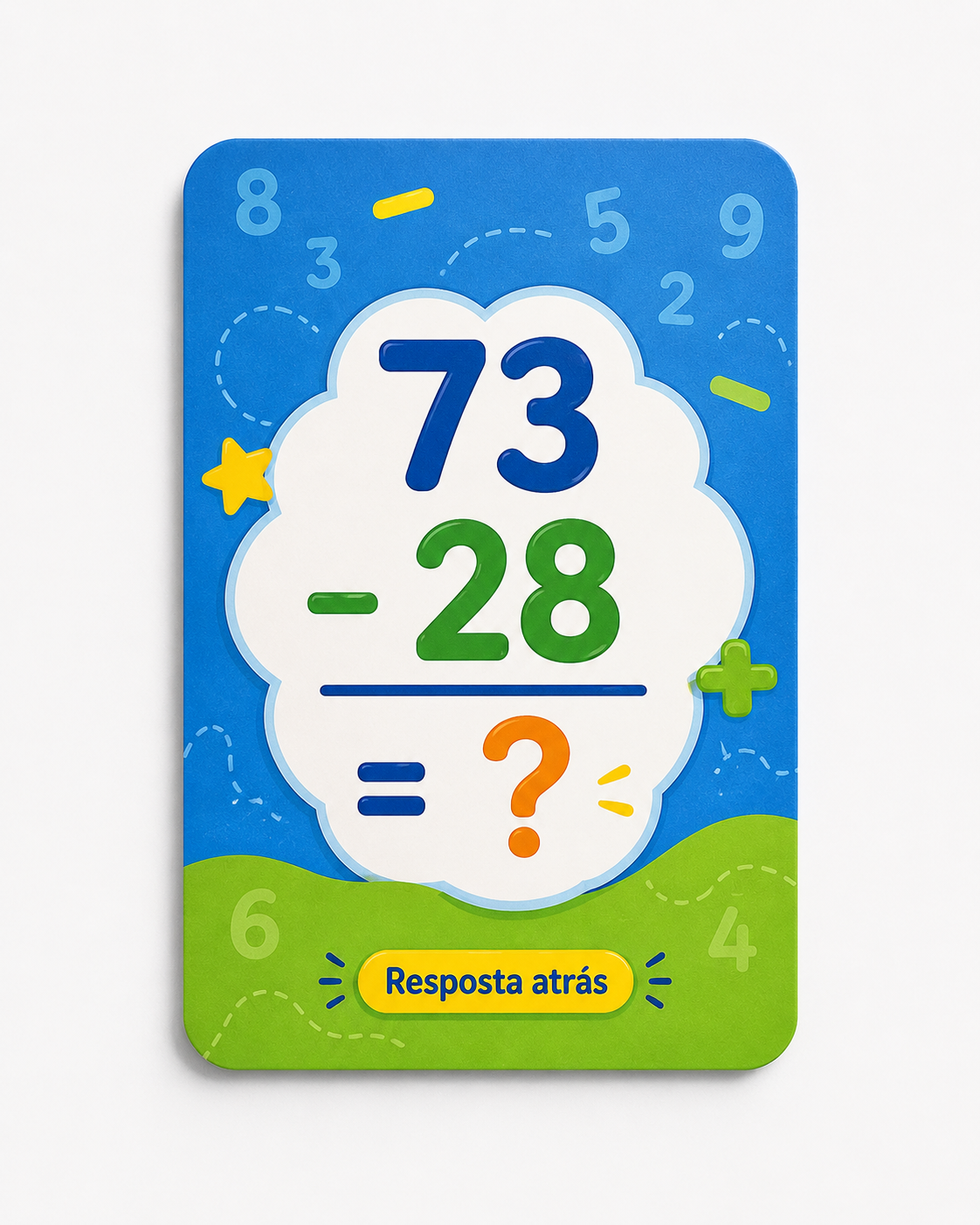 Exemplo de carta de subtração 3